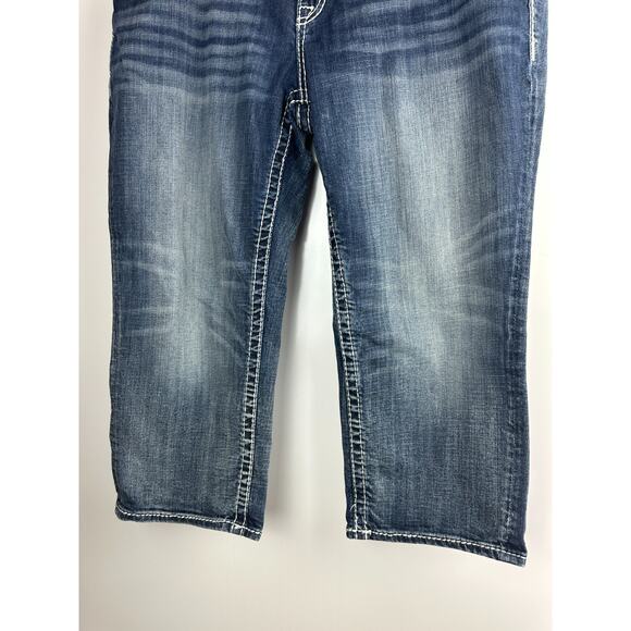 Vigoss The New York Capri Jeans Embellished Thick Stitch Women's Plus Size 20 - Picture 11 of 16